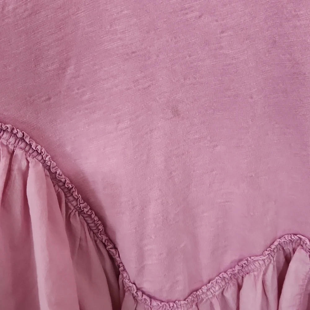 Daily Practice by Anthropologie Asymmetrical Ruffle-Hem Dress Blossom Pink M Med - Picture 4 of 6